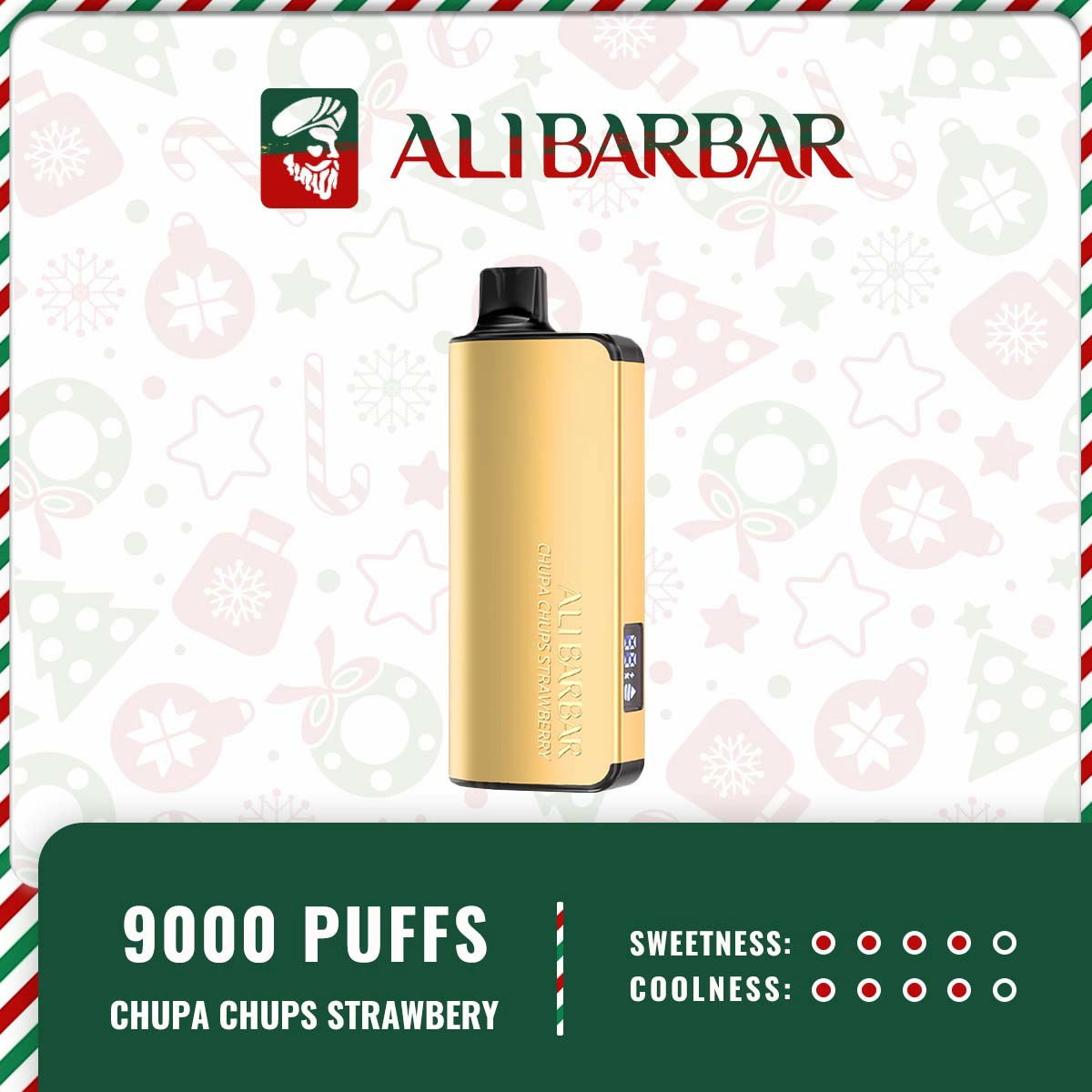 Alibarbar Ingot 9000 Puffs- Chupa Chups Strawberry 1 Alibarbar Ingot 9000 Puffs- Chupa Chups Strawberry