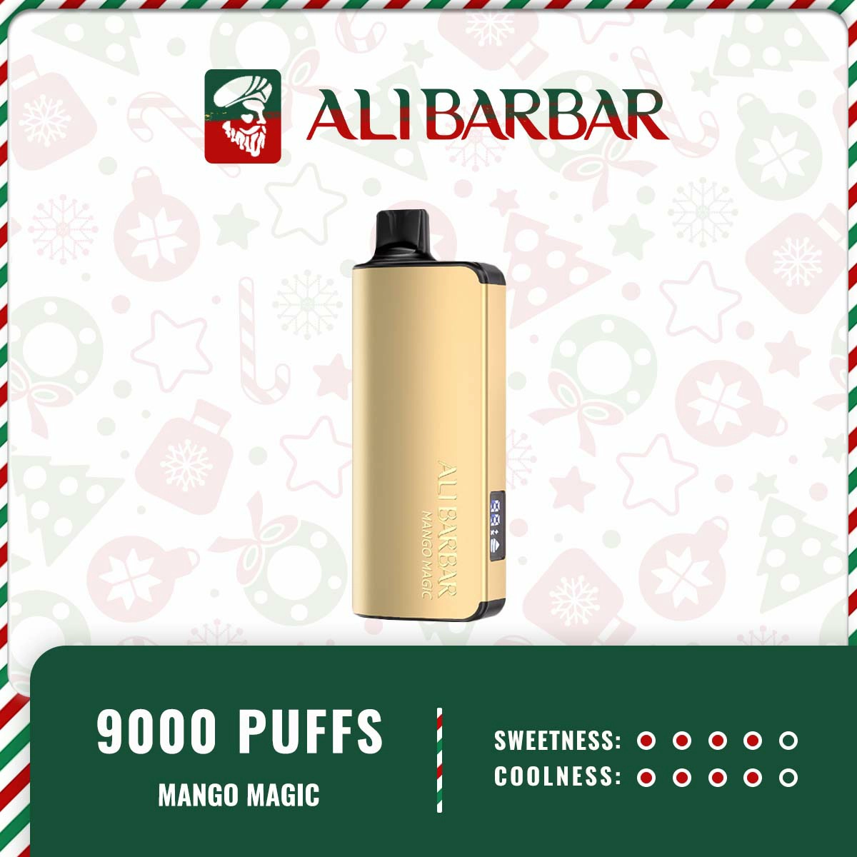 Alibarbar Ingot 9000 Puffs- Mango Magic Ice 1 Alibarbar Ingot 9000 Puffs- Mango Magic Ice