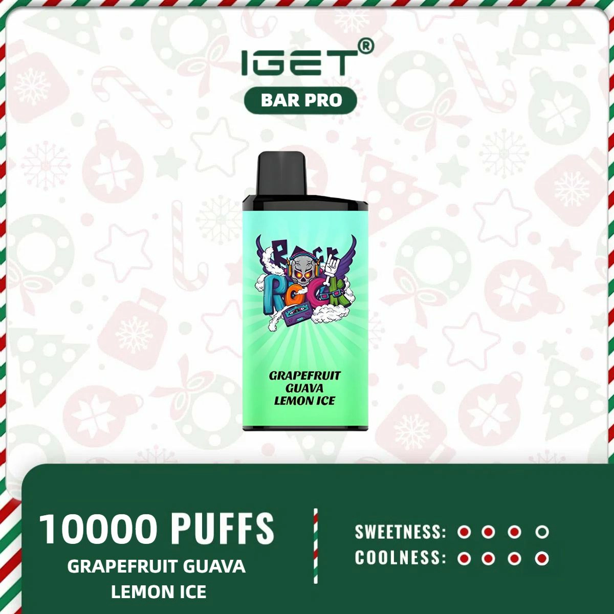Iget Bar Pro- Grapefruit Guava Lemon Ice 1 Iget Bar Pro- Grapefruit Guava Lemon Ice