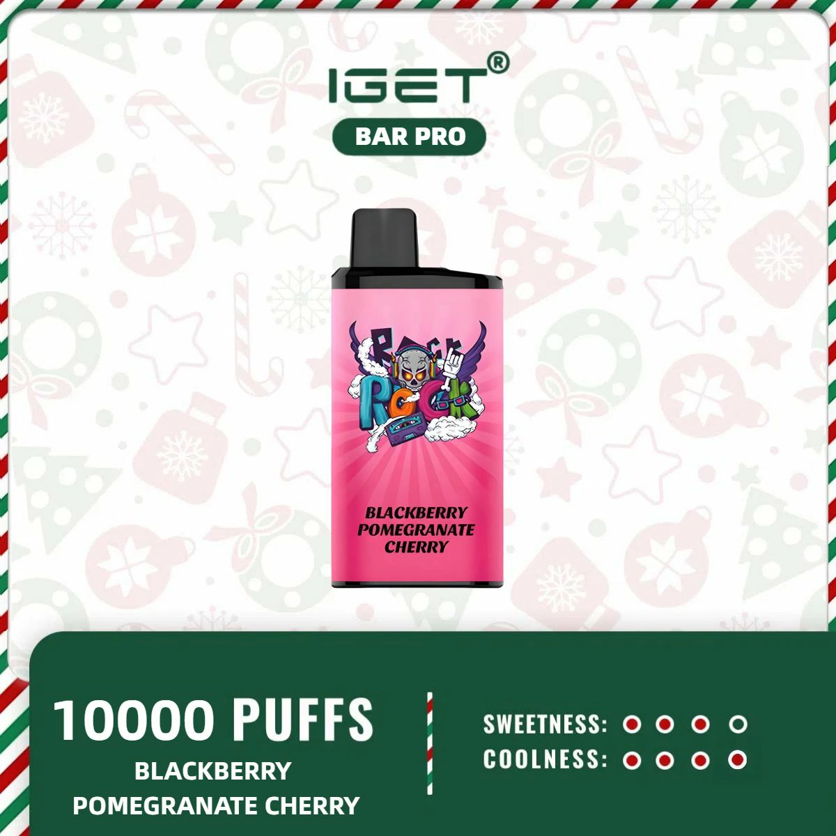 Iget Bar Pro- Blackberry Pomegranate Cherry Ice 1 Iget Bar Pro- Blackberry Pomegranate Cherry Ice
