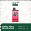 Iget Bar Pro- Strawberry Raspberry Ice 3 IGET Bar Pro Strawberry Raspberry 10000 puffs IGET Bars Australia15