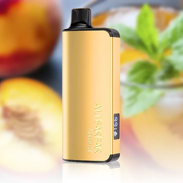 Alibarbar Ingot 9000 Puffs- Peach Ice 1 Alibarbar Ingot 9000 Puffs- Peach Ice