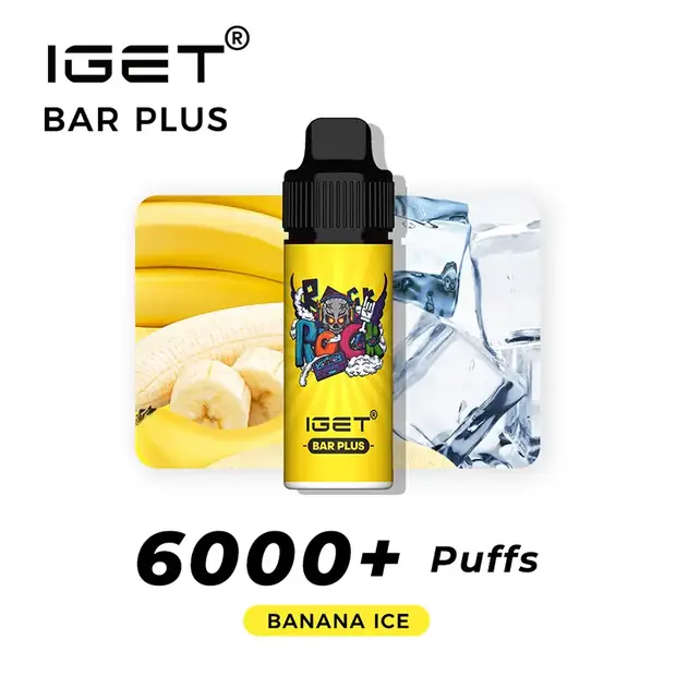 BANANA ICE ?C IGET BAR PLUS 6000 PUFFS