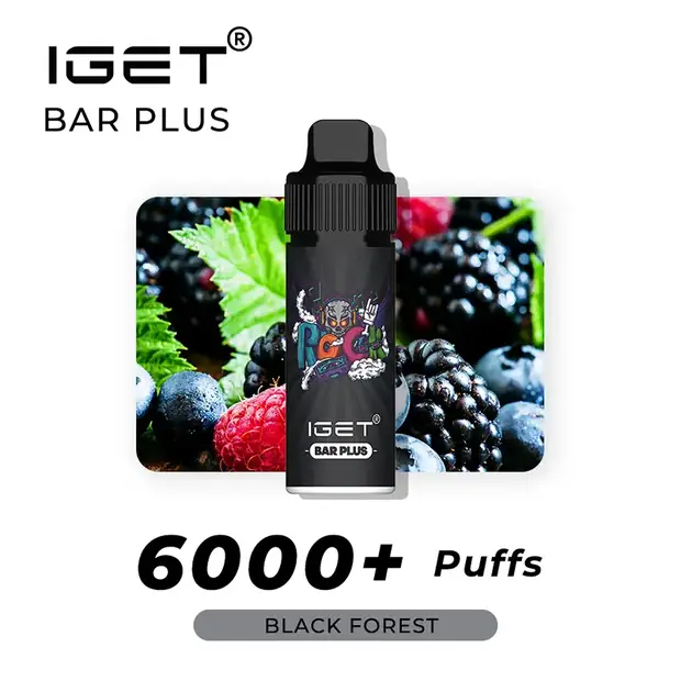BLACK FOREST ?C IGET BAR PLUS 6000 PUFFS 1 BLACK FOREST ?C IGET BAR PLUS 6000 PUFFS