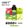 DOUBLE APPLE ?C IGET BAR PLUS 6000 PUFFS 3 double apple iget bar plus 6000 puffs