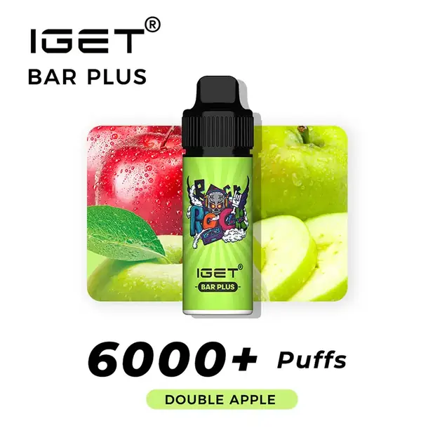 DOUBLE APPLE ?C IGET BAR PLUS 6000 PUFFS
