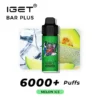 MELON ICE ?C IGET BAR PLUS 6000 PUFFS 2 melon ice iget bar plus 6000 puffs
