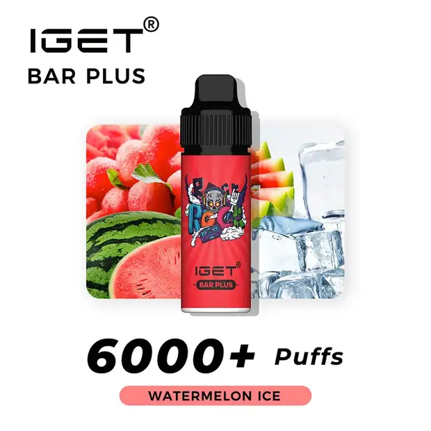 WATERMELON ICE ?C IGET BAR PLUS 6000 PUFFS
