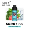 WATERMELON MINT ICE ?C IGET BAR PLUS 6000 PUFFS 3 watermelon mint ice iget bar plus 6000 puffs