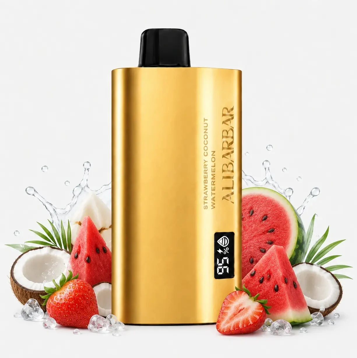 TEQ Alibarbar Strawberry Watermelon Coconut 12000 Puffs 1 TEQ Alibarbar Strawberry Watermelon Coconut