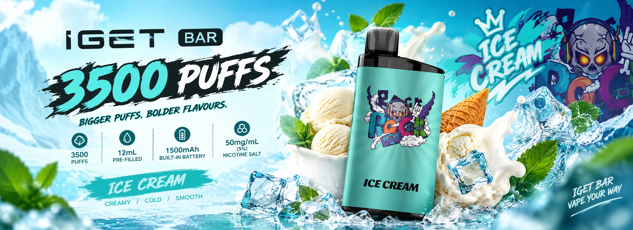 iget bar vape banner