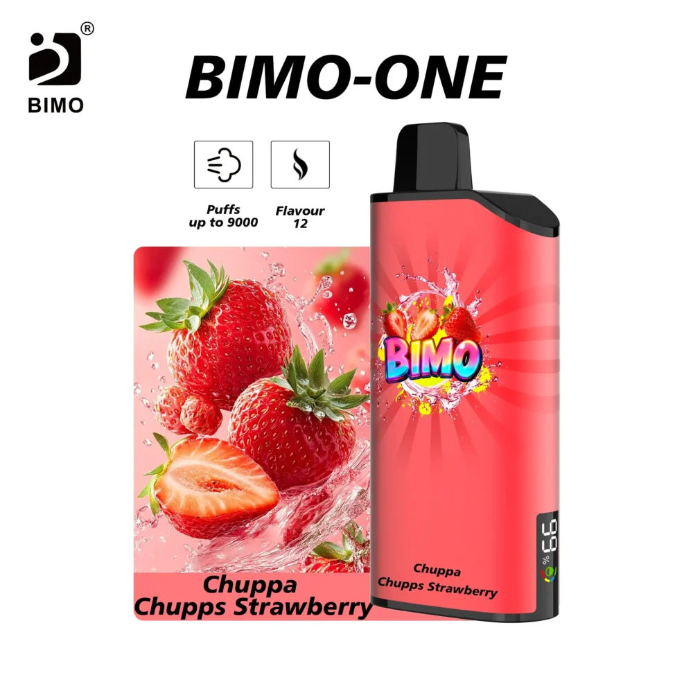 BIMO One 9000 puffs 27 BIMO One 9K-Chuppa Chupps Strawberry